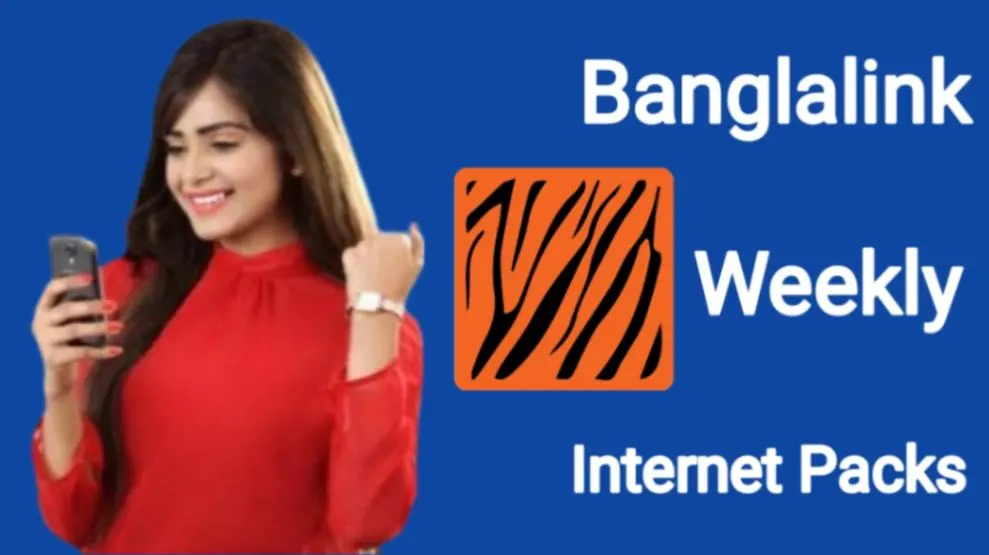 A Banglalink user is very happy. Becauseshe she got new weekly pack.